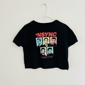 NSYNC Cropped Portrait Tee Large